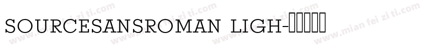 sourcesansroman ligh字体转换